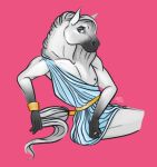  2019 abdios clothing digital_media_(artwork) equid equine european_mythology fashion greek_mythology horse male mammal mythology smile toga 