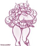  animal_humanoid big_breasts bovid bovid_humanoid breasts caprine caprine_humanoid cleavage clothed clothing female horn huge_breasts humanoid mammal n647 nipple_outline sheep_humanoid 