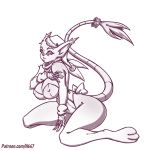  anthro big_breasts breasts cleavage clothed clothing digimon digimon_(species) female gatomon n647 nipple_outline 