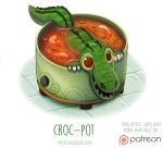  cooking_pot crocodile crocodilian crocodylid cryptid-creations reptile scalie solo soup 