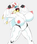  angry anthro areola big_breasts breasts female huge_breasts legendary_pok&eacute;mon nintendo nipples nude pok&eacute;mon pok&eacute;mon_(species) pussy rezflux solgaleo video_games 