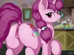  2019 animal_genitalia animal_pussy anus blurred_background butt cutie_mark digital_media_(artwork) dock equid equine_pussy female feral friendship_is_magic hi_res horn inside looking_at_viewer mammal my_little_pony negasun pussy solo sugar_belle_(mlp) unicorn 