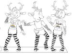  0000seed antlers brother brothers bulge clothing gesture girly gloves horn incest leggings legwear male male/male rainbow sibling socks stockings tara_voxis tongue twins v_sign willow_voxis 