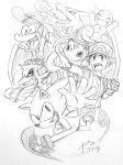  angry anthro artist_signature barefoot beak black_and_white charizard clothed clothing crossover diddy_kong donkey_kong_(series) eyebrows eyebrows_visible_through_hair eyelash eyes_closed falco_lombardi feathered_wings fire gloves hair happy hat highres ivysaur koaraymt multiple_boys nintendo open_mouth pointing pointy_ears pokeball pokemon pokemon_(creature) pokemon_trainer primate running sega shell shoes smile sonic_(series) sonic_the_hedgehog spiked_hair squirtle star_fox super_smash_bros. tail teeth tongue turtle_shell 
