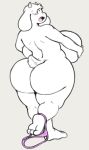  angstrom big_breasts big_butt blush boss_monster bovid breasts butt caprine clothing female fur goat horn huge_breasts huge_butt mammal mature_female panties solo thick_thighs toriel undertale underwear video_games white_fur 