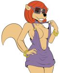  2018 5_fingers anthro bedroom_eyes breasts cleavage clothed clothing color_edit colored cougar counting_cougar digital_drawing_(artwork) digital_media_(artwork) dress edit felicity_longis felid feline female fur gold_(metal) gold_jewelry green_eyes hair half-closed_eyes hand_on_hip jegc jewelry looking_at_viewer mammal mature_female navel nickelodeon portrait red_hair seductive short_tail side_boob skimpy solo standing t.u.f.f._puppy tan_fur teeth three-quarter_portrait under_boob 