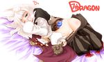  7th_dragon 7th_dragon_(series) animal_ears blue_eyes blush crotch_rub gizensha ikurakun_(7th_dragon) mage_(7th_dragon) masturbation panties solo staff underwear white_hair 