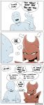  bisharp clothed clothing comic dialogue duo english_text female hi_res human humanoid male male/female mammal nervous nintendo panic pok&eacute;mon pok&eacute;mon_(species) shoutingisfun speech_bubble sweat text video_games 