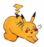 :3 barely_visible_genitalia barely_visible_penis blush breath butt crouching fur huff invalid_color invalid_tag male nintendo open_mouth penis pikachu pok&eacute;mon pok&eacute;mon_(species) slightly_chubby solo stretching video_games 