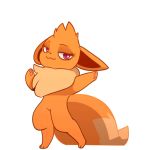  2019 2d_animation alpha_channel ambiguous_gender animated dancing eevee eto_ya feral looking_at_viewer nintendo pok&eacute;mon pok&eacute;mon_(species) simple_background smile solo transparent_background video_games 