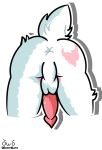  2019 all_fours animal_genitalia animal_penis anthro anus backsack balls bent_over boony boonybuny butt butt_stamp butt_view canine_penis digital_media_(artwork) doggystyle erection from_behind_position fur girly hi_res invalid_tag lagomorph leporid male mammal nude penis presenting rabbit sex solo spread_legs spreading toony 