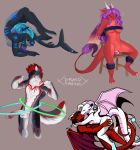  2019 5_fingers amarandith anthro bdsm blue_eyes bondage bound canid canine canis chair digital_media_(artwork) dildo draco-canine dragon eyes_closed feathered_wings feathers female finfoka fish flexible fur hair horn hula_hoop kissing lying male male/female mammal marine meeper multicolored_fur pyron sex_toy shark smile wings wolf 
