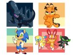  2019 4_fingers 4_toes alien alien_(franchise) alpha_channel alternate_species angoraram anthro back_spines big_ears big_head black_body black_eyes blossom_(powerpuff_girls) blue_claws blue_eyes blue_fur blue_mouth blue_nose bubbles_(powerpuff_girls) buttercup_(powerpuff_girls) cartoon_network cel_shading claws countershading crossed_legs crossover dipstick_ears dipstick_tail disney ears_down eulipotyphlan experiment_(species) eyebrows eyeless facial_markings felid feline forehead_markings fur garfield garfield_(series) gloves_(marking) green_claws green_eyes green_nose grey_countershading group half-closed_eyes leaning lilo_and_stitch looking_at_viewer mammal markings multicolored_ears multicolored_tail open_mouth open_smile orange_body orange_tongue pink_claws pink_eyes pink_nose pivoted_ears powerpuff_girls raised_eyebrow signature slightly_chubby small_tail smile socks_(marking) sonic_(series) sonic_the_hedgehog standing suspended_in_midair toes tongue white_pupils xenomorph yellow_body 