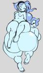  angstrom big_butt blue_hair breasts butt daughter elemental ember_(angstrom) fire_elemental ghost hair huge_butt humanoid luna_(angstrom) mother mother_and_daughter nipples not_furry parent spirit thick_thighs wide_hips 