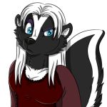  1:1 anthro clothing female foxyruby mammal mephitid skunk solo suspicious twillight 