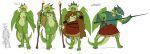  2019 4_toes 5_fingers absurd_res anthro armor barefoot biped black_horn blonde_hair bodypaint breasts claws clothed clothing digital_media_(artwork) dragon ear_piercing female fighting_stance green_claws green_nipples green_scales green_tail green_wings hair headgear helmet hi_res holding_object holding_weapon horn horn_ring jewelry looking_at_viewer melee_weapon membranous_wings model_sheet navel necklace nipples non-mammal_breasts nude piercing pussy scales scalie simple_background skull solo staff the-minuscule-task toe_claws toes weapon white_background wings 