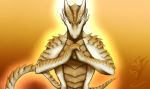  anthro dragon feral hi_res hybrid icy-marth male orange_background simple_background solo 