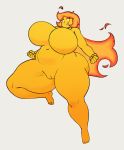  absurd_res angstrom big_breasts breasts elemental female fire_elemental hair hi_res huge_breasts humanoid long_hair nude pussy solo thick_thighs wide_hips 