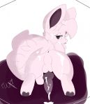  after_sex all_fours anus backsack balls butt cum cum_drip cum_in_mouth cum_inside cum_on_butt cum_on_face cum_on_fur cum_on_penis cute_fangs digital_media_(artwork) dripping eeveelution espeon feral fluffy fluffy_tail flur_(character) flurfuchs fur half-closed_eyes hi_res knot looking_at_viewer looking_back looking_pleasured male nintendo open_mouth penis pok&eacute;mon pok&eacute;mon_(species) purple_eyes purple_fur purple_penis simple_background snout solo tail_aside tongue video_games 