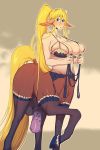  animal_genitalia animal_penis bakuhaku balls big_breasts blonde_hair blue_eyes blush bra breasts centorea_shianus_(monster_musume) clothing dickgirl equid equid_taur equine equine_penis equine_taur garter_belt garter_straps hair hi_res intersex legwear lingerie looking_at_viewer mammal mammal_taur monster_musume penis taur thigh_highs underwear 