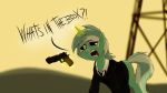  16:9 absurd_res amber_eyes bandage blurred_background clothing crying english_text equid equine female friendship_is_magic green_hair gun hair handgun hi_res horn horse lyra_heartstrings_(mlp) magic mammal multicolored_hair my_little_pony necktie open_mouth pistol pony ranged_weapon se7en solo suit tears text theravencriss two_tone_hair unicorn weapon white_hair 