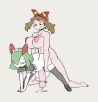  angstrom areola balls big_balls big_breasts big_penis blush breasts brown_hair clothing collar erection girly hair huge_balls huge_penis human intersex intersex/male kirlia maid_uniform male mammal may_(pok&eacute;mon) nintendo nipples penis pok&eacute;mon pok&eacute;mon_(species) precum sex uniform video_games 