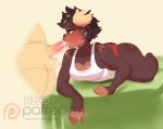  2018 anthro bed black_fur black_hair brown_fur butt clothing duo fellatio female fur hair higgyy letti_(higgyy) male male/female mammal oral penile penis saliva scar sex solo_focus thick_thighs ursid wide_hips 