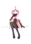  1girl absurdres boots capelet cloak gloves highres knee_boots magia_record:_mahou_shoujo_madoka_magica_gaiden mahou_shoujo_madoka_magica pink_eyes pink_hair tamaki_iroha thigh_boots thighhighs uoratnik 