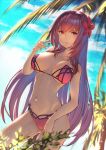  bikini cleavage fate/grand_order itaco1987 scathach_(fate/grand_order) swimsuits 