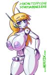  alpha_channel balls big_breasts blonde_hair blue_eyes breasts cave_story curly_brace dickgirl erection hair hand_on_butt huge_breasts humanoid_penis intersex inverted_nipples machine navel neayix nipples penis robot simple_background solo text tongue tongue_out transparent_background video_games white_skin 