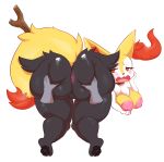  anthro anus areola big_breasts big_butt black_fur blush braixen breasts butt eyelashes female floating_hands fur hand_on_butt hi_res inner_ear_fluff looking_back nintendo nipples open_mouth pawpads pok&eacute;mon pok&eacute;mon_(species) pussy red_eyes red_fur side_boob spread_butt spreading stick thick_thighs video_games white_fur wizzikt yellow_fur 
