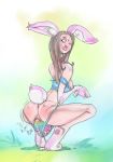  animal_humanoid april april_strongarm breasts clothing confusion easter egg feet female hare hi_res holidays humanoid lagomorph lagomorph_humanoid leporid leporid_humanoid mamabliss mammal mammal_humanoid oviposition panties paws pussy rabbit_humanoid sagging scared solo spreading underwear vaginal 
