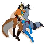  anthro balls canid canine carmelita_fox crossgender duo erection fox fur hair hi_res houkuko male male/male mammal penis piercing procyonid raccoon sly_cooper sly_cooper_(series) sony_corporation sony_interactive_entertainment sucker_punch_productions video_games 