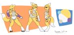  3_toes absurd_res black_sclera clothed clothing digimon digimon_(species) fan_character female hi_res mammal model_sheet pandemoniam rear_view renee_lotice solo toes 