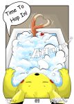  bath bubble buizel comic feral fur hi_res lutrine male mammal mustela mustelid musteline nintendo orange_fur pikachu pok&eacute;mon pok&eacute;mon_(species) resachii rodent video_games yellow_fur 