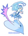  blue blue_eyes blue_hair blue_skirt character_name cure_marine gishi heart heartcatch_precure! highres kurumi_erika magical_girl precure skirt solo 