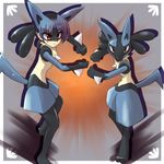  gen_4_pokemon lowres lucario moemon personification pokemon pokemon_(creature) tenjou_ryuka 