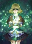  bad_id bad_pixiv_id blonde_hair danmaku green_eyes kawahagi mizuhashi_parsee pointy_ears scarf skirt solo touhou 