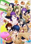  6+girls aco_(koaya_ako) botan_(clannad) buruma clannad dango_daikazoku fujibayashi_kyou fujibayashi_ryou furukawa_nagisa gym_uniform hikarizaka_private_high_school_uniform ibuki_fuuko ichinose_kotomi multiple_boys multiple_girls okazaki_tomoya okazaki_ushio pantyhose perspective sakagami_tomoyo school_uniform siblings sisters starfish sunohara_youhei thighhighs twins 