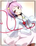  animal_ears bad_id bad_pixiv_id blush cat_ears eyeball hairband heart kemonomimi_mode komeiji_satori miysin purple_eyes purple_hair short_hair sleeves_past_wrists solo touhou 