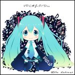  aqua_eyes aqua_hair chibi hatsune_miku long_hair musical_note necktie sleeves_past_wrists solo thighhighs tsukina_(artist) twintails very_long_hair vocaloid 