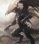  bahamut_(final_fantasy) dragon epic fangs final_fantasy horns lord_of_vermilion no_humans wings 