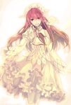  dress fukki gothic_lolita hairband lolita_fashion long_hair persona persona_3 red_hair smile solo yoshino_chidori 