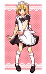  bad_id bad_pixiv_id crossdressing heroman highres joey_jones kneehighs maid male_focus otoko_no_ko riku_(melty_drop) socks solo v 