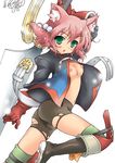  7th_dragon 7th_dragon_(series) animal_ears ass breasts cat_ears fighter nipples short_hair 