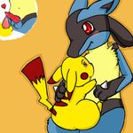  lucario pikachu pokemon tagme 