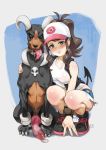  animal_genitalia animal_penis blush canine_penis erection female feral hi_res hilda_(pok&eacute;mon) houndoom human knot looking_at_viewer male mammal nintendo penis pok&eacute;mon pok&eacute;mon_(species) pollenoxide precum video_games 