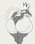  angstrom animal_humanoid big_butt breasts butt cat_humanoid clothing felid felid_humanoid feline feline_humanoid fishnet hair hi_res huge_butt humanoid legwear mammal mammal_humanoid ninja short_hair thick_thighs white_hair wide_hips 