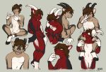  bovid brown_fur caprine countershading duo fur goat hermius horn ibex lukiri male mammal red_fur smile three_tone_fur white_countershading 