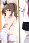  bra cleavage pantsu sasahara_wakaba seifuku undressing 